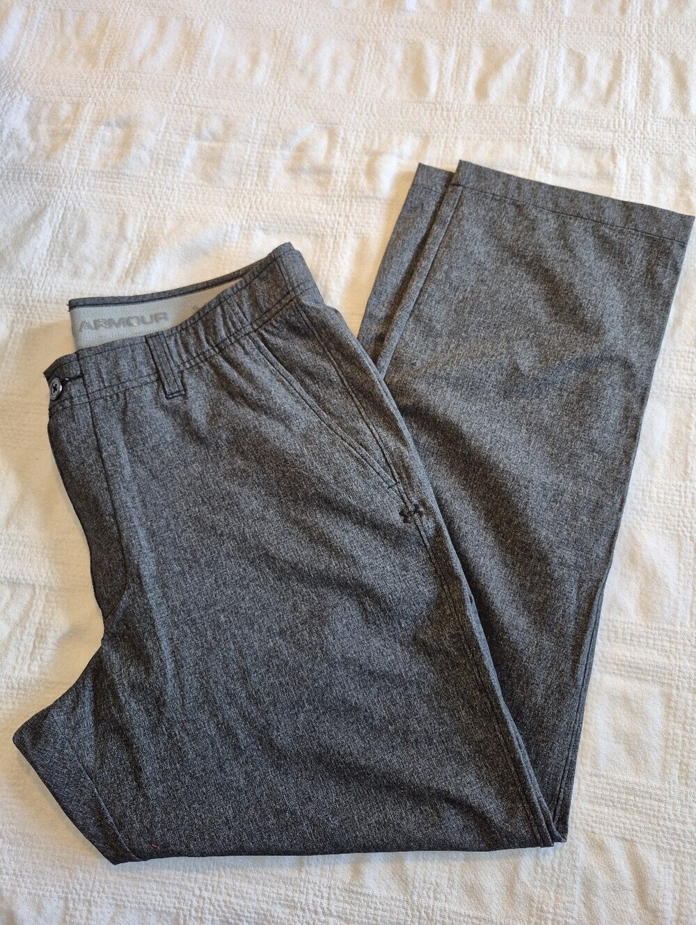 Under Armour men's size 36 x 30 charcoal gray golf pants, NWOT